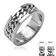 316L Surgical Stainless Steel Rings/ Chain Center