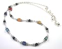 Chakra Necklaces - One stone for each Chakra in .925 Sterling Silver by Gemstone Gifts Handmade Jewelry