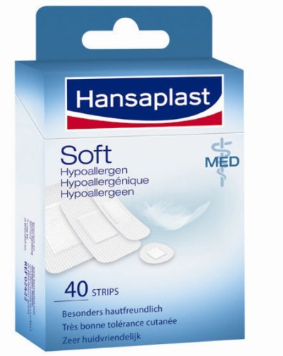 Hansaplast MED Soft Strips ohne Silber, 40 St