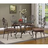 Dining table pedestal set