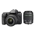 Pentax - K-7 - Appareil photo reflex num�rique 14,6 Mpix avec Chargeur + Objectifs num�riques 18-55mm / 50-200mm