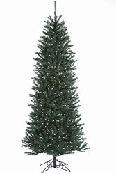 6.5' Slim Alexandria Pine Pre-Lit Artificial Christmas Tree - Clear Lights