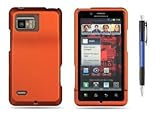 Metallic Orange Premium Design Hard Cover Case for Motorola XT875 Droid Bio ....