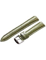 Olive Green Lizard Leather 18mm Watch Band Fits Philip Stein Small Size 1