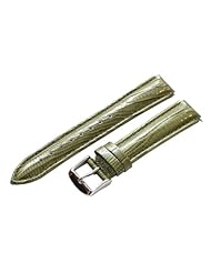 12mm Olive Green Lizard Watch Band / Strap Fits the Philip Stein Mini (Built in Quick Release Pins!)