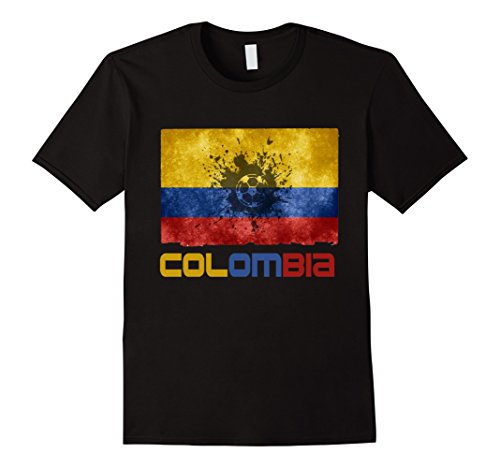Men's Colombia National Soccer Team T-Shirt Small Black