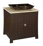 Schon SC80029RA Single Basin Bathroom Vanity, Espresso