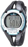 Timex - T5K214HE Ironman Road Trainer -Montre Femme - Cardiofr&eacute;quencem&egrave;tre num&eacute;rique - 50 Lap - Bracelet r&eacute;sine noir