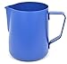 BrewGlobal Rhinoware Stealth Milk Pitcher, Stainless Steel 12 oz - Blue (RHBLUE12OZ)