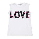 Mosunx(TM) Baby Girls Sleeveless Floral Princess Party Dress Vest+Skirt Set Clothes (6-7 Years, Navy)