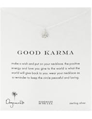 Dogeared Good Karma, Sterling Silver Happy Lotus Necklace