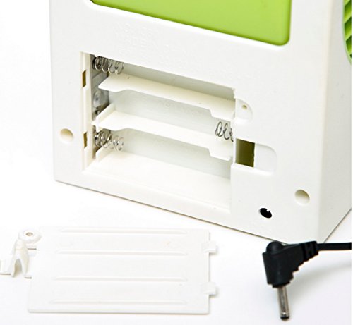 USB or AA Battery FAN MINI PORTABLE DESKTOP COOLING DESK QUIET FAN FOR COMPUTER LAPTOP PC - Green