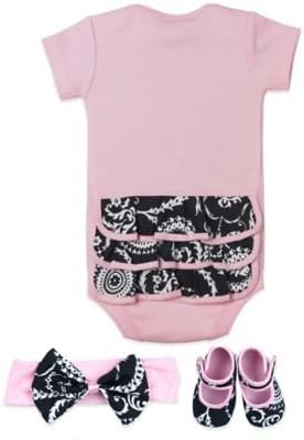 Baby Bella Maya Size 0-6m 3-piece Bodysuit Set In Summer Dream