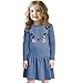2016 Baby Girls Kids Casual Cat Printed Dresses Children Clothing Princess Dress