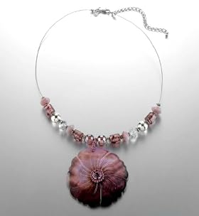 Shell Floral & Assorted Bead Necklace