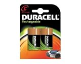 Duracell Battery Rechargeable Accu NiMH C Ref 15036494 [Pack 2 ]