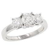 3 Round Diamond Ring 1.47cttw EGL Certified F-G/SI1