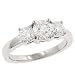 3 Round Diamond Ring 1.47cttw EGL Certified F-G/SI1