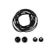 Attmu Reflective Elastic No Tie Shoelaces and Fastening System, Stretch Laces, 5 Pairs