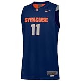 Nike Elite Syracuse Orange #11 Navy Blue Twilled Basketball Jersey