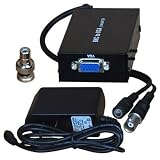 VideoSecu RCA2VGA Camera Video RCA to VGA converter TV RCA to PC VGA Converter Box with power supply and BNC RCA adaptor