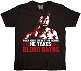Chuck Norris Martial Arts Movie Star - Doesn't Take Showers He Takes Blood Baths - Adult Black Tee T-shirt