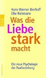 Was die Liebe stark macht: Die neue Psychologie der Paarbeziehung - Hans-Werner Bierhoff, Elke Rohmann