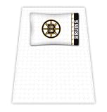 Best Quality Micro Fiber Sheet Set - Boston Bruins NHL /Color White Size Twin