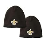 SAVE $21.51 - Reebok New Orleans Saints Black Knit Beanie 2-Pack $18.49