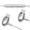 SkullHead Buds Earphones with Mic for iPhone (all generations) -Silver