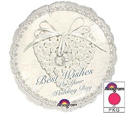 Anagram 18" "Best wishes On Your Wedding Day Balloon" Great Bridal And Wedding Decoration