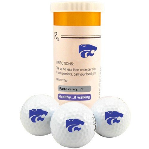 Kansas State Wildcats Rx 3-pack Golf Balls