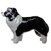 BLACK and WHITE Border Collie Hand Painted Pin