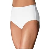 Fruit of the Loom Women's Classic White 6-Pack Briefs, White, 9
