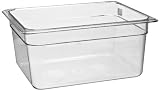 Cambro 26CW 9.4 qt Capacity, 12-3/4 Length x 10-7/16 Width x 6 Depth, Camwear Clear Polycarbonate Half Size Food Pan