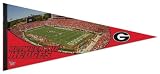 NCAA Georgia Bulldogs Premium Quality Pennant 17-by-40 inch