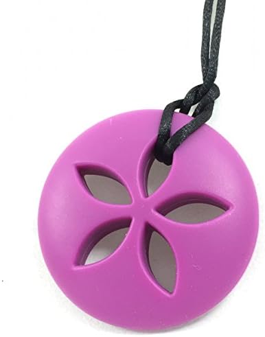 Eyla Zen-Rocks Sand Dollar Amethyst Teething Necklace