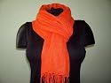 Orange 100% Viscose Slub Solid Dyed Scarf