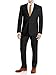 Gino Valentino Men's Modern Fit Two Button Two Piece Linen Suit