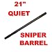 UFD 21" Spyder 1 Piece PORTED SILENT Paintball BARREL - Dust Black
