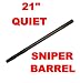 Sporting Goods : UFD 21" Spyder 1 Piece SILENT Paintball BARREL D Black