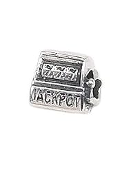 Zable(tm) Sterling Silver Slot Machine "Jackpot" Bead / Charm