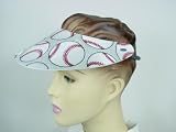 Baseball novelty print sun visor cap super lightweight