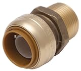 Cash Acme U140A Shark Bite 1-Inch Shark Bite MNPT Male Adaptor