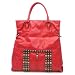 Urban Expressions Studded Handbag Fold Over Satchel Red