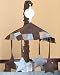 JoJo Designs Musical Baby Crib Mobile - Soho Blue and Brown