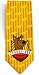 Cravate officielle SCOOBY-DOO ECUSSON beige Hanna-Barbera 