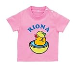 BabyChips 柚子(名入れ半袖ベビーTシャツ) 90 ピンク