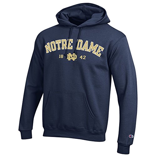 University Of Notre Dame Hooded Sweatshirt Navy 1842