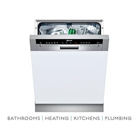 Neff 60cm Semi Intergrated Dishwasher Black